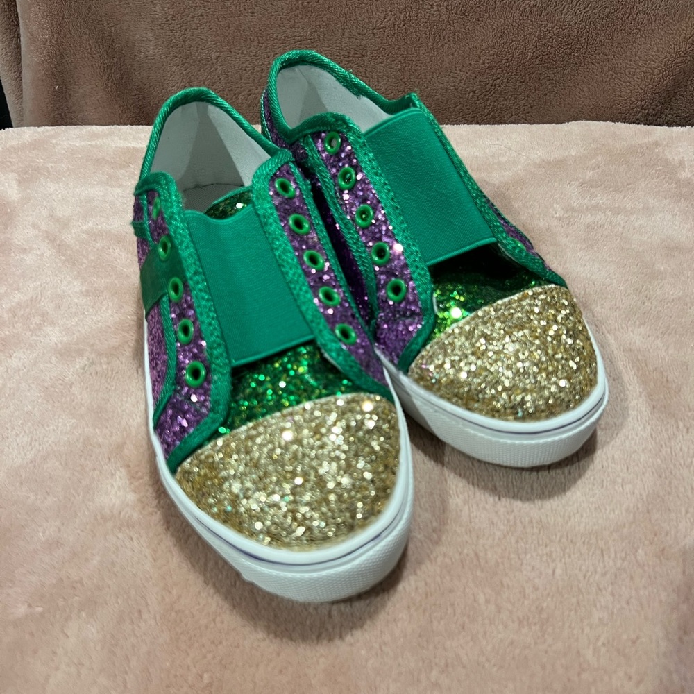 Super Cute Mardi Gras Sneakers